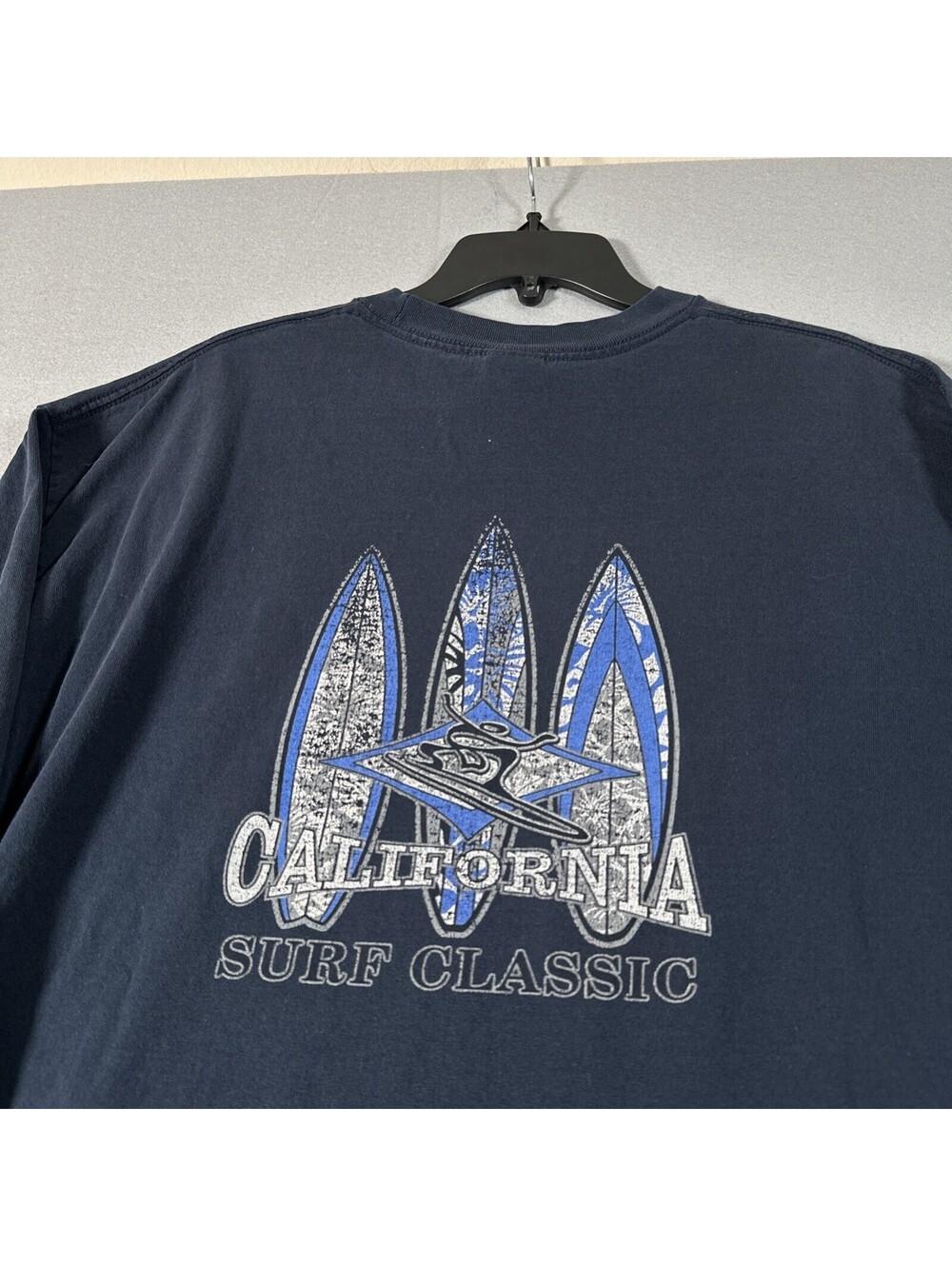 Vintage California Surf Classic Shirt XL? Long Sleeve Navy Blue Skate Y2K
